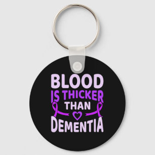 Is Thicker Than Dementia Alzheimerheimer's Awarene Key Ring