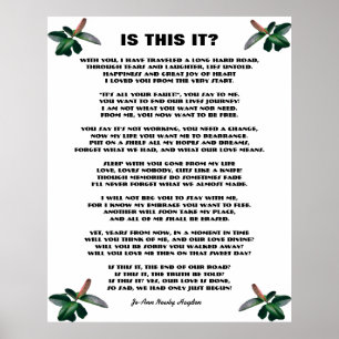 IS THIS IT? POEM poster