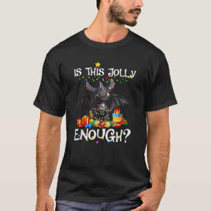 Is This Jolly Enough Dragon Decor Lights Christmas T-Shirt