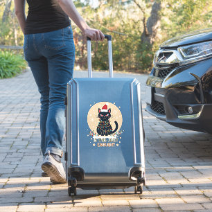 Is This Jolly Enough Funny Black Cat Christmas Tre