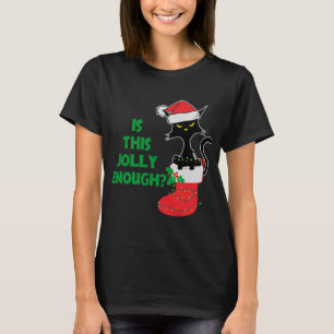 Is this jolly enough Funny Cat Christmas light Red T-Shirt