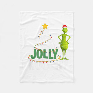 Is This Jolly Enough Funny Christmas Tree Lights H Fleece Blanket