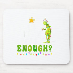 Is This Jolly Enough Green Merry Christmas Tree Li Mouse Pad
