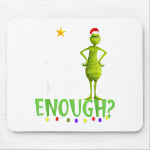 Is This Jolly Enough Green Merry Christmas Tree Li Mouse Pad