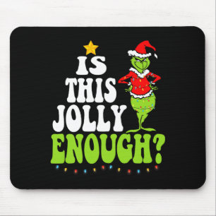 Is This Jolly Enough Merry Christmas Tree Lights F Mouse Pad