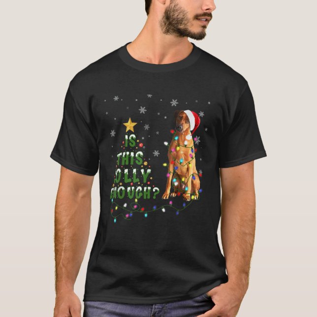 Is This Jolly Enough Rhodesian Ridgeback Dog Light T-Shirt (Front)