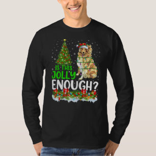 Is This Jolly Enough Rough Collie Dog Christmas Tr T-Shirt
