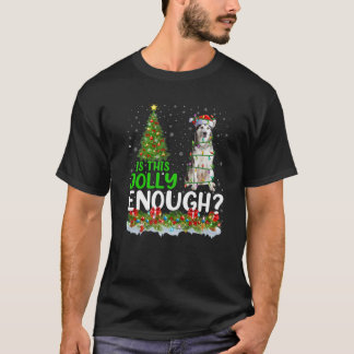 Is This Jolly Enough Santa Alaskan Malamute Christ T-Shirt