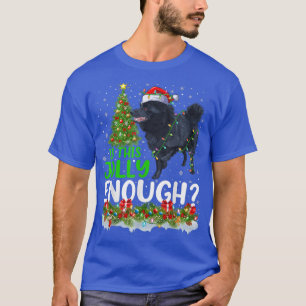 Is This Jolly Enough Schipperke Dog Christmas Tree T-Shirt