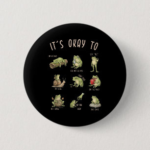 Is to mental health therapist funny frog counsello 6 cm round badge