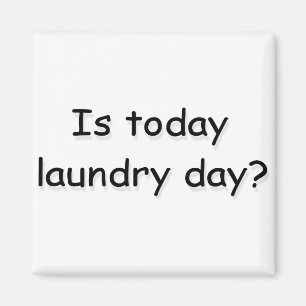 Is today laundry day? magnet