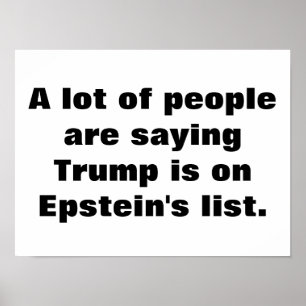 Is Trump on Epstein's list? Poster