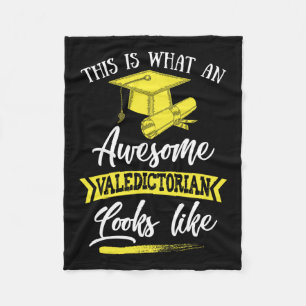 Is What An Awesome Valedictorian Looks Like 1 Fleece Blanket