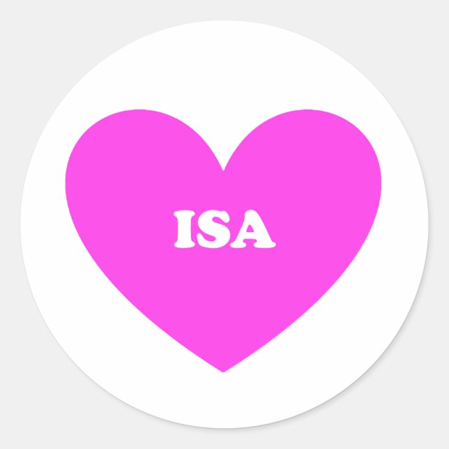 Isa Classic Round Sticker (Front)