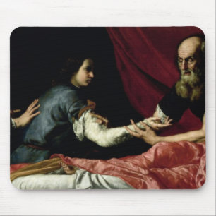Isaac Blessing Jacob, 1637 Mouse Pad