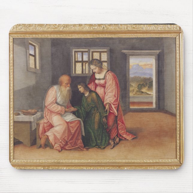Isaac Blessing Jacob, c.1520 Mouse Pad (Front)