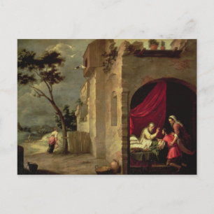 Isaac Blessing Jacob Postcard