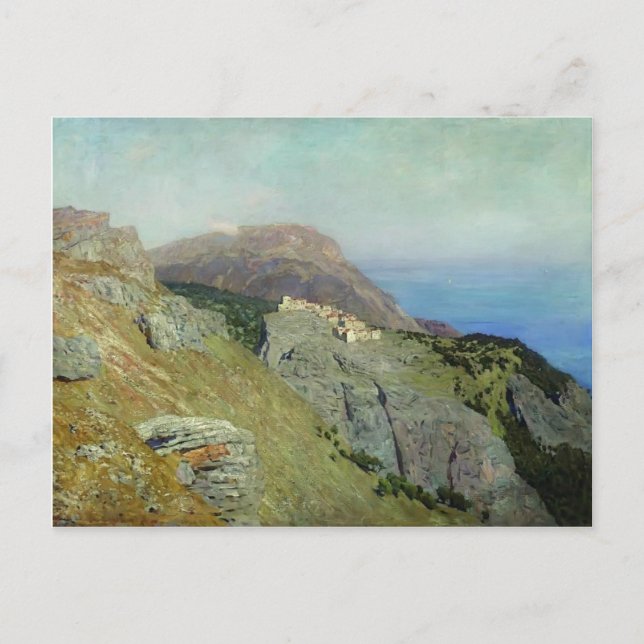 Isaac Levitan- Corniche. Southern France. Postcard (Front)