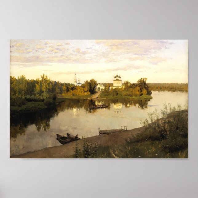Isaac Levitan- Vesper chimes Poster (Front)