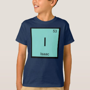 Isaac Name Chemistry Element Periodic Table T-Shirt