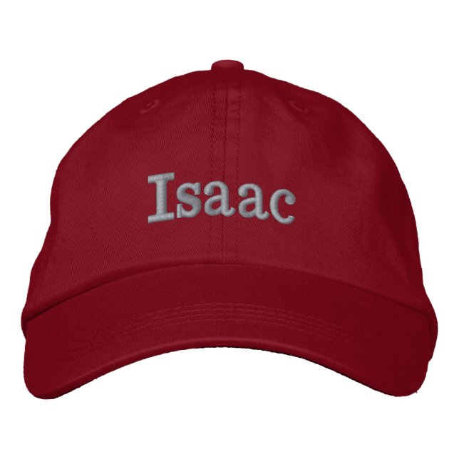 Isaac Name Embroidered, Embroidered Hat (Front)