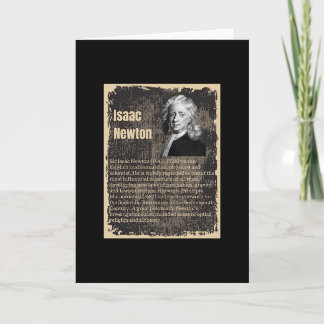 Isaac Newton Card (Front)