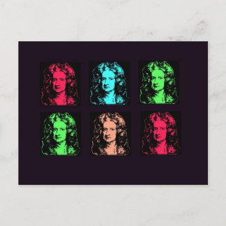 Isaac Newton Collage Postcard