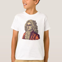 Isaac Newton kids history and science t shirt