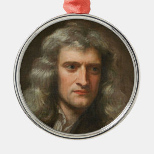 Isaac Newton Metal Ornament