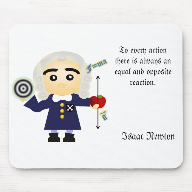 Isaac Newton Mouse Pad (Front)