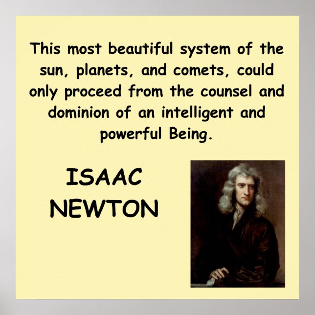 isaac newton poster (Front)