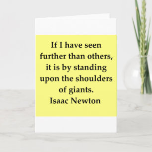isaac newton quote card