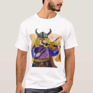 Isaac Stern as a Viking Violinist tee shirt