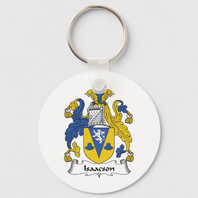 Isaacson Family Crest Key Ring (Front)