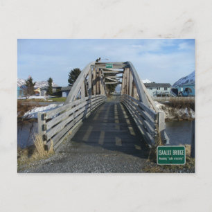 Isaalux Bridge in the City of Unalaska, AK Postcard