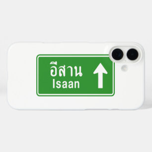 Isaan Ahead ⚠ Thai Highway Traffic Sign ⚠ iPhone 16 Plus Case
