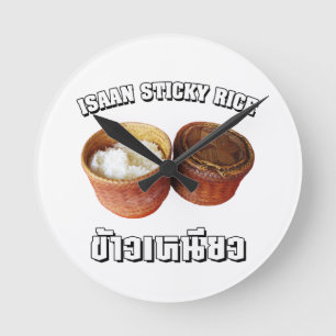 Isaan Sticky Rice [Khao Niao] Round Clock