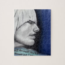 Isabel Blonde Woman Portrait Original Art Drawing