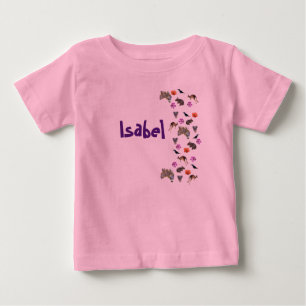 Isabel, Name With Australian Wildlife, Baby T-Shirt
