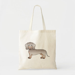 Isabella And Tan Short Hair Dachshund Illustration Tote Bag