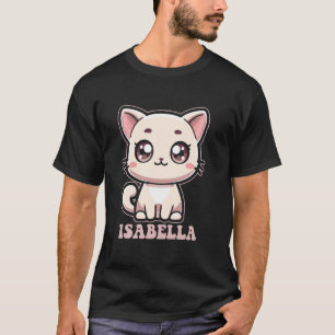 Isabella Cute Kitty Cat Design for Girls Name Isab T-Shirt