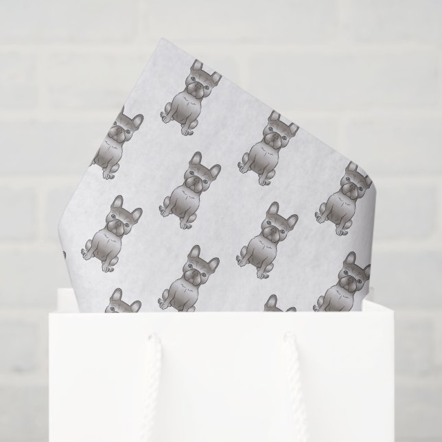 Isabella French Bulldog / Frenchie Dog Pattern Tissue Paper (Gift Bag)