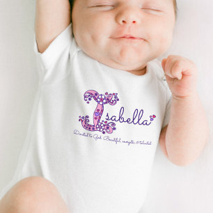 Isabella girls name & meaning I monogram shirt