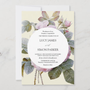 Isabella II, Elegant Vintage Floral Roses Invitation