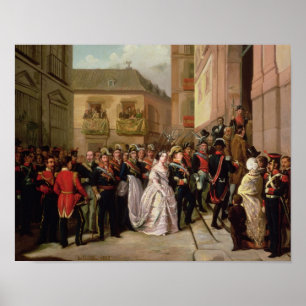 Isabella II of Spain  and her husband Poster