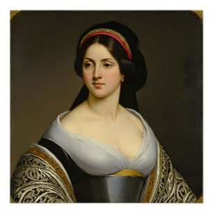 Isabella Marie Rousseau Fine Art Woman's Portrait Poster