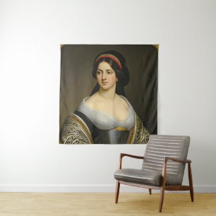 Isabella Marie Rousseau Fine Art Woman's Portrait Tapestry