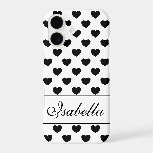 Isabella Name Template - Striking White And Black (Back)