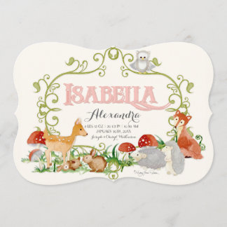 Isabella Top 100 Baby Name Girl Birth Announcement