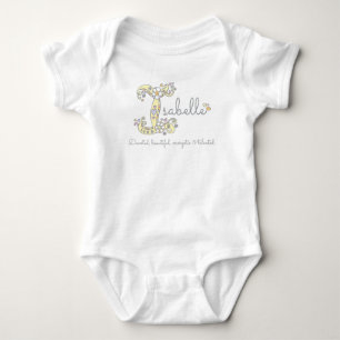 Isabelle custom decorative name meaning  baby bodysuit